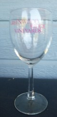 vintage Greenwood Ridge vineyards Winery wine glass Philo California 6 3/4&Prime;
