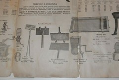 VTG 1920s GRAPE PRESS & MORE ADVERTING POSTER/CATALOG! 35×23&Prime;! 2 SIDED! PHILA PA