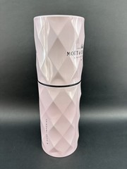 Moët Chandon Pink Rose Champagne Empty Bottle Holder Tin Case France Diamond