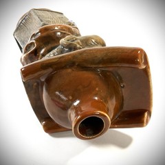 VTG Casa Vinicolo Bardi Ubaldo Monk 1761 Red Wine Decanter Ceramic Italy 1961 EC