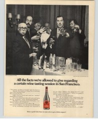 1971 Italian Swiss Colony California Zinfandel Vintage Ad Anonymous Wine Tasters