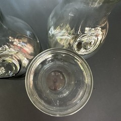 VTG Paul Mason Since 1852 2 Glass Milk Bottles Carafe Vase 1 Small Bottle Bonus