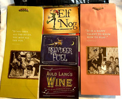 Funny Wine Bottle Bags 2+ Wine Wrapper 1 + Funny Bottle Labels 24 Adults Party