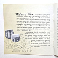 WIDMER&rsquo;S WINE MANNERS & COOKERY COOK BOOKLET 1940S RECIPES Wine Cellar Naples NY