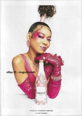 ELEMENTAL Wines 1-Page PRINT AD 2024 MICHI pretty girl in pink and sequins