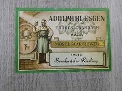 Adolph Huesgen Traben-Trarbach Model Saar Ruwer Vintage Label Breweriana Winery