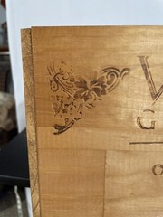 Veo Grande Wood Wine Box Crate Chardonnay Chile Gift