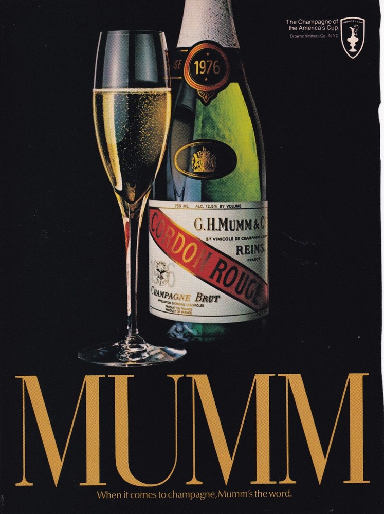 1983 Mumm Champagne Print Ad