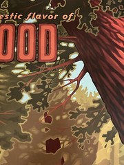18×24 Redwood Creek WINE POSTER Art Advertising *Hiker *Giant Redwoods Trees