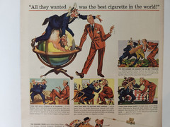 Pot Luck Supper Wine Advisory Board Vtg 1943 Magazine Print Ad Friends Dinner