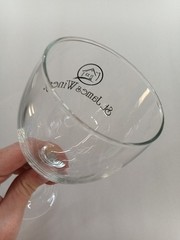 6.5&Prime; Clear Glass St. James Winery Souvenir Wine Glass