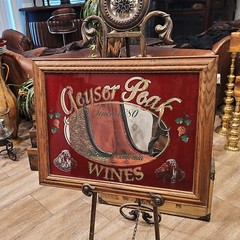 Vintage Advertising Geyser Peak Wines Since 1890 Bar Mirror