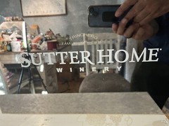 sutter home winery mirror barware man cave vintage 27×21” RARE Wine drinker NEW