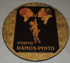Vintage French Spirits Poster « Porto Ramos-Pinto » turning Cocktail Piece RARE