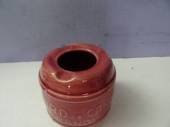 CARMEL MIZRAHI WINE lord of carmel brandy vtg advertising ashtray ceramic israel