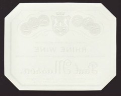 Paul Masson Wine Label – Pure California Mountain Rhine Wine -Unmarked