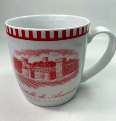 Castello Di Amoroso Winery Mug Napa Valley California 12oz Red Souvenir Cup B71