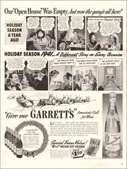 1941 vintage Christmas Wine Ad GARRETT&rsquo;S VIRGINIA DARE Holiday Gift 071022