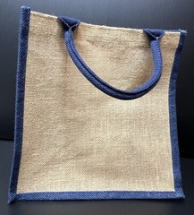 Domaine Chandon Sparkling Wine Tan & Navy Jute Tote Shopping Bag – Brand New