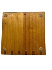 Vtg Napa Valley Wooden Desktop Organizer Set 2 Wine Advertising Logo Dovetail
