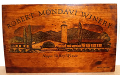 Vintage Robert Mondavi Winery Wooden Sign Napa Valley 24&Prime; x 15&Prime;