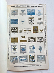 1920&rsquo;s Illustrated Catalog of WIne and Liquor Labels by Blue Seal Supply Co