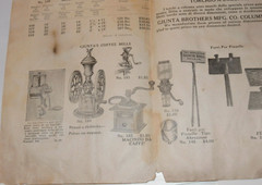 VTG 1920s GRAPE PRESS & MORE ADVERTING POSTER/CATALOG! 35×23&Prime;! 2 SIDED! PHILA PA