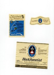 1981 – Black Forest Girl Baden German Wine Label – XL1i