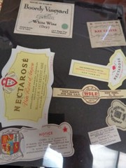 Wine Liquor Alcohol bottle labels collection lot Almaden California Etc.