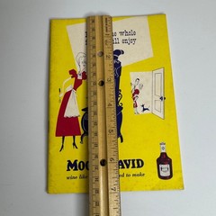 Vintage Mogen David Wine Recipe Booklet Mid Century Advertising Chicago Illinois