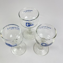 Vallejo Music Theater Pops Concert Wine Glasses 1979 Vallejo California Set Of 3