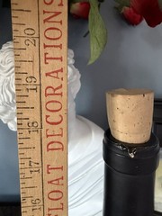 HUGE 1 SIGNED Vincent Arroyo Petit Sirha 18” Empty Display Napa Wine Bottle