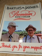Vintage Bartles & Jaymes Cooler Window Decal – Premium Wine Cooler Two Old Guys