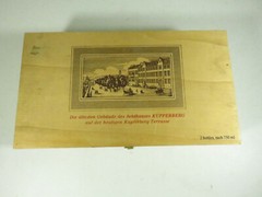 Vtg KUPFERBERG MAINZ WOODEN PRESENTATION BOX for 2 bottles