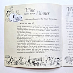 WIDMER&rsquo;S WINE MANNERS & COOKERY COOK BOOKLET 1940S RECIPES Wine Cellar Naples NY