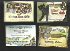 Lot of 4 different Wine bottle labels #1