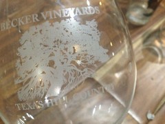 Becker Vineyards Texas Hill Country Schott Zwiesel Crystal Glass 9 1/2&Prime; Tall