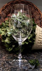 Limited Edition SEXTANT Estate Winery Riedel 8” Crystal Wine Glass ~ PRISTINE!