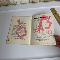 Vintage Mogen David Wine Recipe Booklet Mid Century Advertising Chicago Illinois