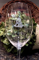 Limited Edition SEXTANT Estate Winery Riedel 8” Crystal Wine Glass ~ PRISTINE!