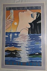 Wente Bros California Sparkling Wine Poster by Stephen Haines Hall 1983 20 x 30
