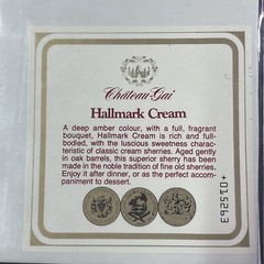 Vintage 1970s Chateau-Gai Hallmark Cream UNUSED Paper Label Niagara Q2159