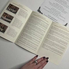 Grgich Hills Winery Brochure and Wine Pairing 4 Course Dinner Menu Napa Valley