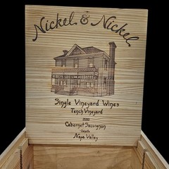 Nickel & Nickel 2000 Napa Tench Vineyard Cabernet Sauvignon Wood Wine Box Crate