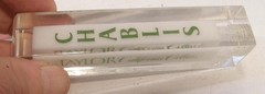 LOT 3 ACRYLIC INGLENOOK & TAYLOR CHABLIS & ROSE WINE ADVERTISING TAP HANDLES