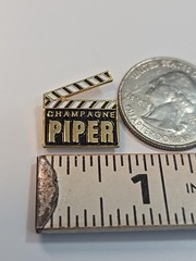 Champagne Piper Lapel Pin Movie Clapboard Piper-Heidsieck French Company