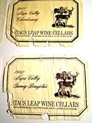 Wine Label from USA-STAGS LEAP-LOUIS MARTINI-BEAULIEU-RAYMOND-STERLING-CLOS VAL