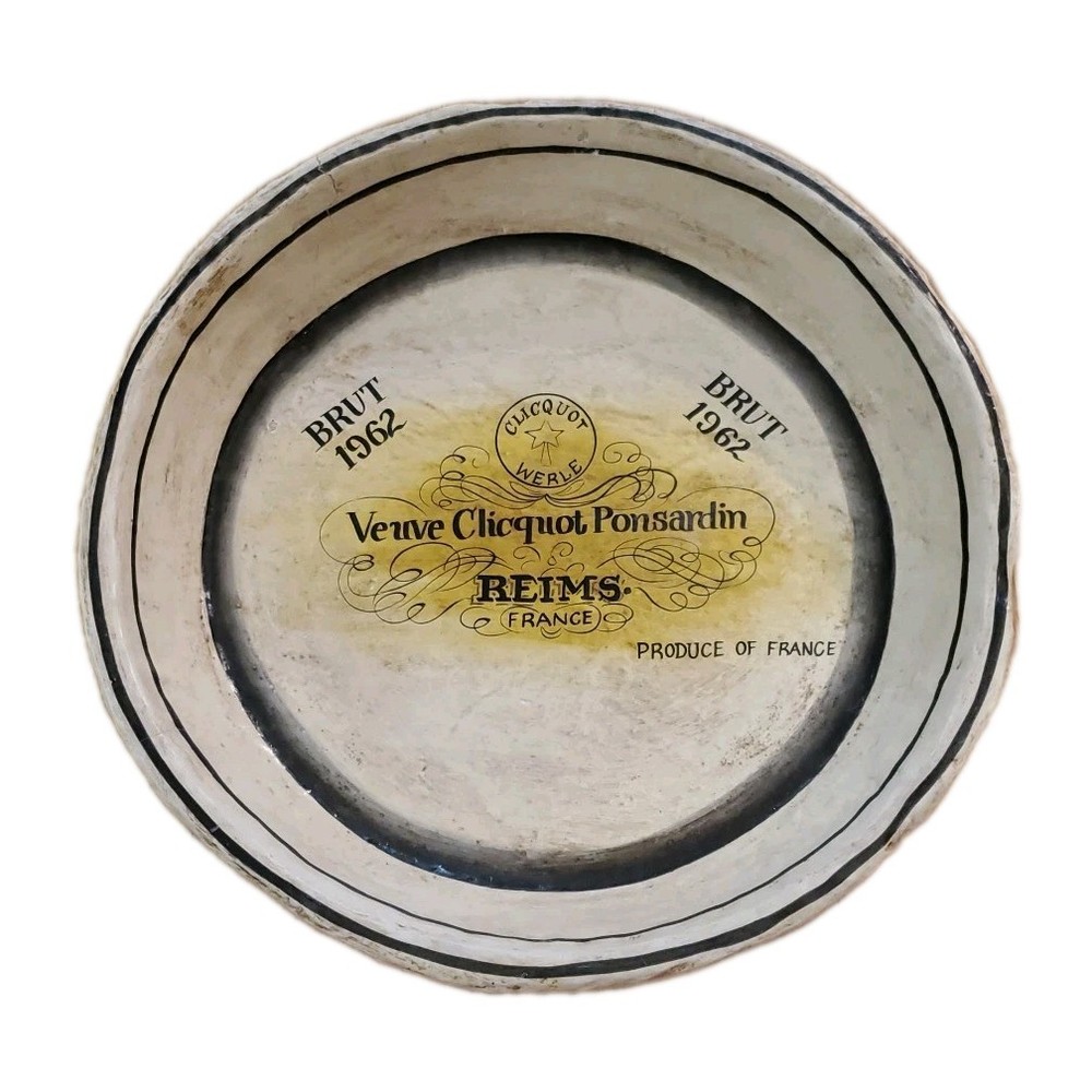 Vintage 19” Veuve Clicquot Ponsardin Brut 1962 Champagne Advertising Tray France