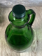 Vintage Green Glass White Wine Jug Italian Swiss Colony Chablis from California