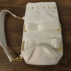 Moet Chandon Champagne Ice Bucket Bag White Insulated Drawstring Party Cooler